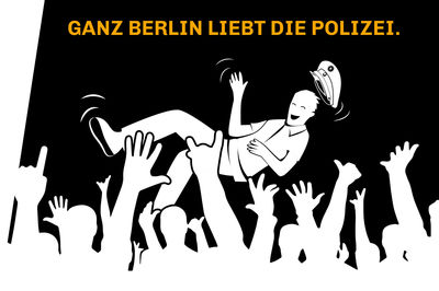 DIE BERLINER POLIZEI VERDIENT MEHR ALS NUR DANK: UNSERE UNTERSTÜTZUNG. DIE BERLINER POLIZEI VERDIENT MEHR ALS NUR DANK: UNSERE UNTERSTÜTZUNG.