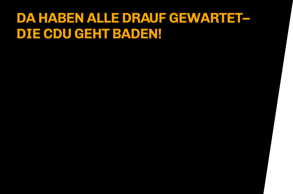 BEIM THEMA WASSER FÄNGT BEI UNS DER SPASS AN.